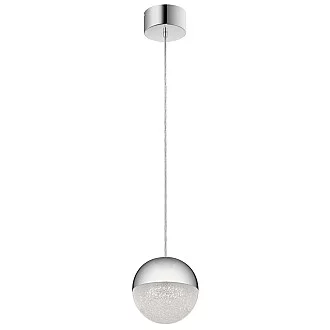 Lampadario Contemporaneo Moonlit Alluminio Cromo Lucido Led 20.9W