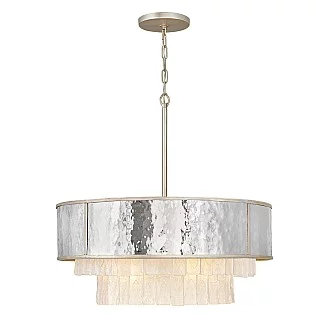 Lampadario Contemporaneo Reverie Acciaio Oro Champagne 8 Luci E14