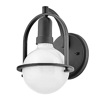 Applique Industrial Nordico Somerset Acciaio Nero 1 Luce E27