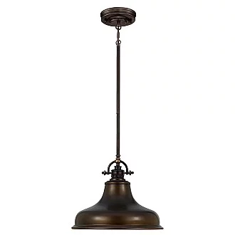 Sospensione Industrial Nordica Emery Metallo Bronzo Palladiano 1 Luce E27