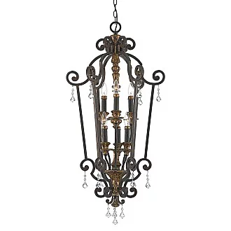 Lampadario Classico Marquette Acciaio Bronzo Heirloom 6 Luci E14