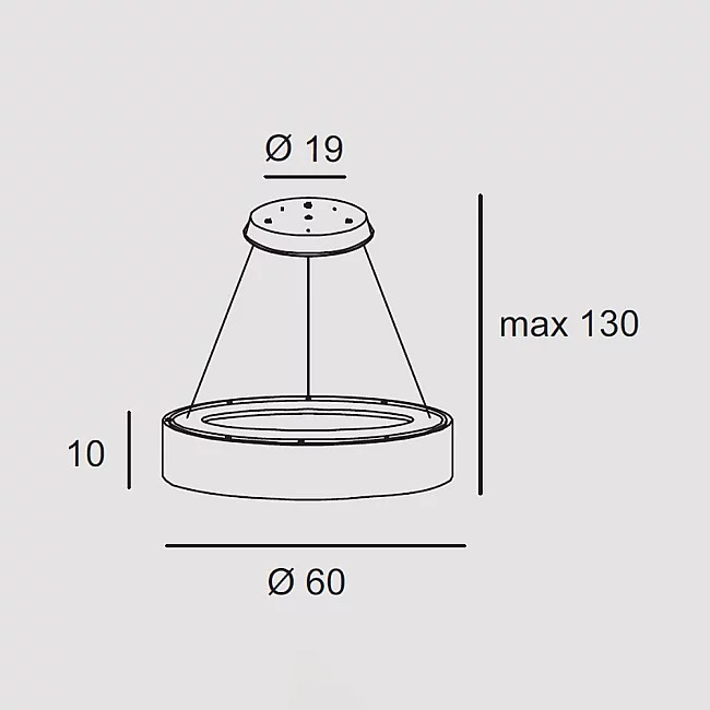 Exclusive Light-Sospensione Contemporanea Aurora Metallo Rame Opaco Led 36W-AURORA-S60-MC-8059395054138