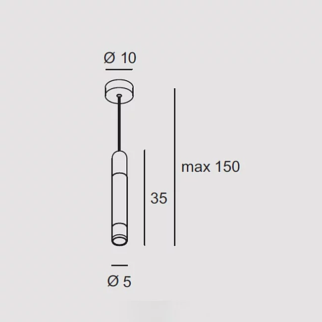 Exclusive Light-Sospensione Contemporanea Derby Antracite Led 1X5+5W-DERBY-S1-DG-8059395054770