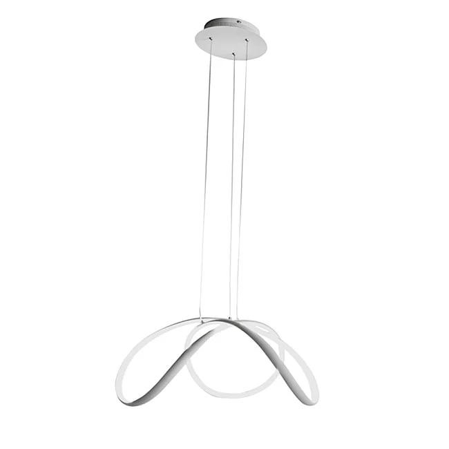 Exclusive Light-Sospensione Contemporanea Dizzy Metallo Bianco Led 32W-DIZZY-S60-WH-8057506381326