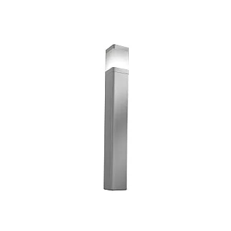 Paletto Moderno Esterno Frost Alluminio Grigio Perla 1 Luce E27