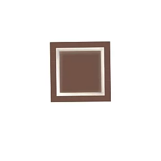 Plafoniera Contemporanea Square Metallo Ruggine Led 28W