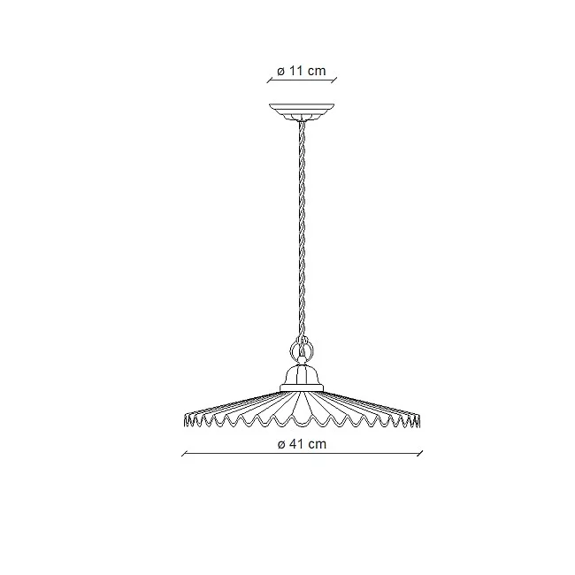 Ferroluce-Sospensione Classica LAquila Ottone E Ceramica Decorato Diam. 41Cm 1 Luce E27-C009-OS-MA-8056598471304