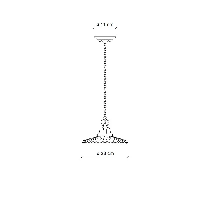 Ferroluce-Sospensione Classica LAquila Ceramica E Ottone Satinato 1 Luce E27-C010-OS-02-8056598471311