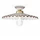 Ferroluce-Plafoniera Classica LAquila Ottone E Ceramica Decorato Diam. 41Cm Luce E27-C013-OS-MA-8056598471335