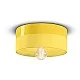 Ferroluce-Plafoniera Media Vintage Decò Pi Ceramica Giallo Limone 1 Luce E27-C1793-GIL-8056598475333