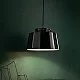 Ferroluce-Lampadario Vintage 50S Ferro E Ceramica Smaltato Nero 1 Luce E27 23Cm-C2000-08-8056772563474