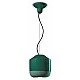 Ferroluce-Sospensione Piccola Vintage Decò Bellota Ceramica Verde Bottiglia 1 Luce E27-C2540-VEB-8056598474084