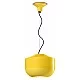 Ferroluce-Sospensione Grande Vintage Decò Bellota Ceramica Giallo Limone 1 Luce E27-C2541-GIL-8056598474114