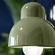 Ferroluce-Lampadario Vintage Decò Berimbau Ceramica Verde Salvia 1 Luce E27-C2611-VSA-8056598475067