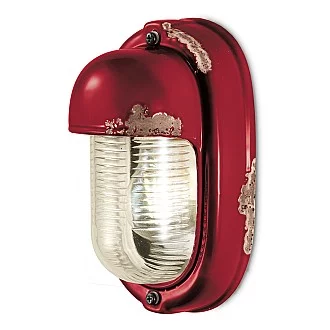 Applique Vintage Verticale Ceramica Bordeaux 1 Luce E27