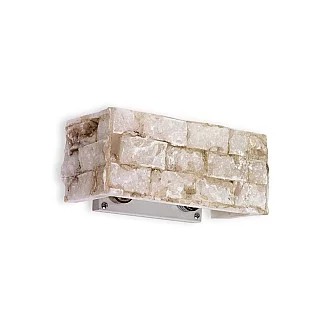 Applique Rustica-Country Carrara Alabastro 2 Luci G9 3W 3000K Luce Calda