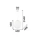 Ideal Lux-Sospensione Moderna Mapa Vetro Acidato Bianco 1 Luce E27 D40Cm-032139-8021696032139