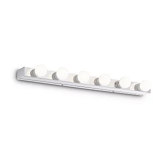 Applique Moderna Prive' Metallo Cromo 6 Luci E14