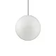 Ideal Lux-Sospensione Moderna Sole Alluminio Bianco 1 Luce E27 D40Cm-136004-8021696136004