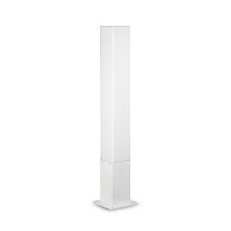 Palo Da Esterno Quadrato Moderno Edo Alluminio-Materie Plastiche Bianco Gx53