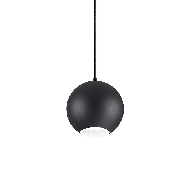 Ideal Lux-Sospensione Moderna Mr Jack Metallo Nero 1 Luce 7W 3000K Luce Calda Big-231297-8021696231297