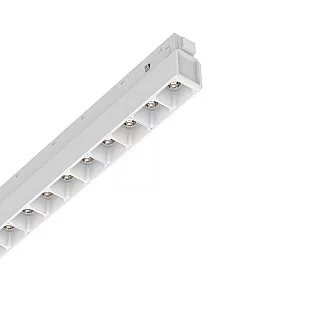 Supporto Lineare Binario On-Off Ego Alluminio Bianco Led 13W 3000K Luce Calda
