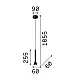 Ideal Lux-Sospensione Moderna Diesis Metallo Cromo Led 7W K 3000Luce Calda-285122-8021696285122