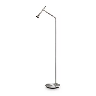 Piantana Moderna Diesis Metallo Cromo Led 4,5W 3000K Luce Calda