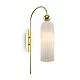 Maytoni-Applique Contemporanea Antic Metallo Oro 1 Luci Diffusore In Vetro Colore Bianco-MOD302WL-01W-4251110031767