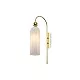 Maytoni-Applique Contemporanea Antic Metallo Oro 1 Luci Diffusore In Vetro Colore Bianco-MOD302WL-01W-4251110031767