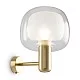 Maytoni-Applique Contemporanea Vision Alluminio Oro 1 Luce Diffusore In Vetro Trasp-MOD411WL-01G-4251110046952