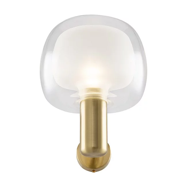 Maytoni-Applique Contemporanea Vision Alluminio Oro 1 Luce Diffusore In Vetro Trasp-MOD411WL-01G-4251110046952