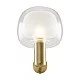 Maytoni-Applique Contemporanea Vision Alluminio Oro 1 Luce Diffusore In Vetro Trasp-MOD411WL-01G-4251110046952