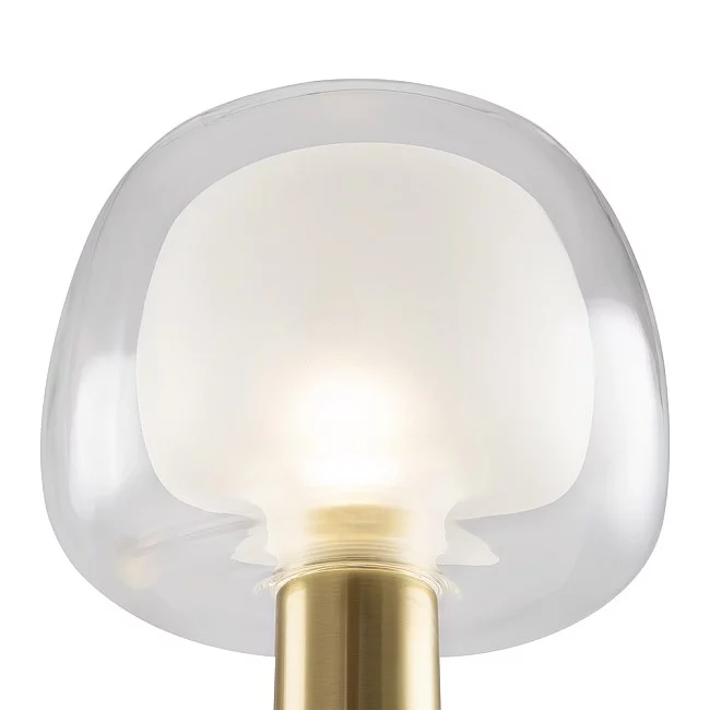 Maytoni-Applique Contemporanea Vision Alluminio Oro 1 Luce Diffusore In Vetro Trasp-MOD411WL-01G-4251110046952