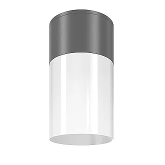 Lampade A Soffitto Moderno Da Esterno Alluminio Grafite 1 Lucee27 60W Ip54