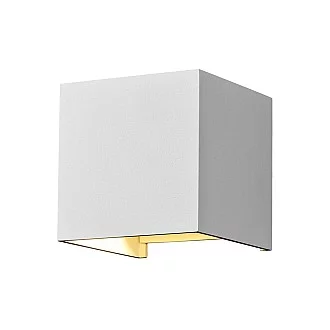 Lampada Da Parete Moderna Da Esterno Metallo Bianco Luce Led 6W Ip54