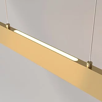 Lampadario A Sospensione Moderno Step Metallo Oro Luce Led Integrato 30W
