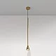 Lampadario A Sospensione Moderno Arrow Metallo Oro 1 Luce Gu10 40W