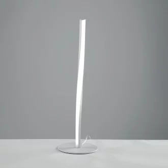 Lumetto In Alluminio E Metallo Bianco Moderno Giglio Led