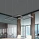 Lampadario In Alluminio Industrial Cross Nero Led