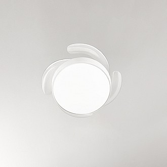 Ventilatore Metallo Bianco 4 Pale A Scomparsa