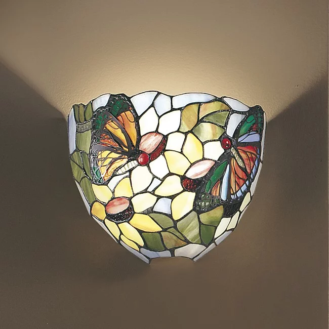 Perenz-Applique Tiffany In Vetro Decorato Multicolor H.21 Cm-T534A-8023559053404