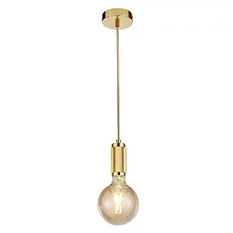 Sospensione Contemporanea Suspension Acciaio Oro 1 Luce E27