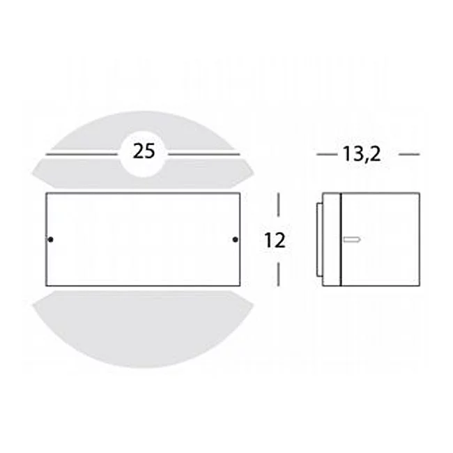 Sovil-Applique Est. Moderna Umbe Chiusa Alluminio E Termoplastica Grafite 1 Luce E27-474/16-8020588235016