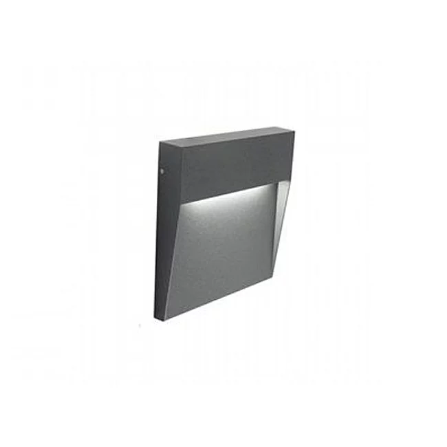 Sovil-Segnapasso Moderno Geo Square Alluminio Grafite 3W Led 4000K-99154/16-8020588005886