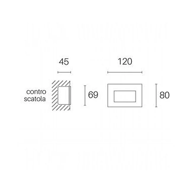 Sovil-Segnapasso Liscio Da Esterno Moderno Spina Alluminio E Vetro Bianco Led 3W 4000K-99191/02-8020588179655