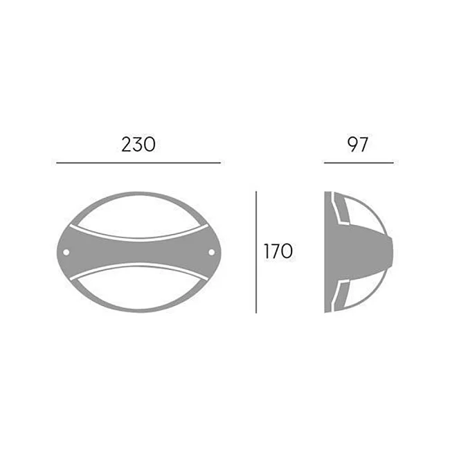 Sovil-Applique Fascia Contemporanea Coconut Alluminio Bianco 1 Luce Led 7W 4000K-99512/02-8020588893001