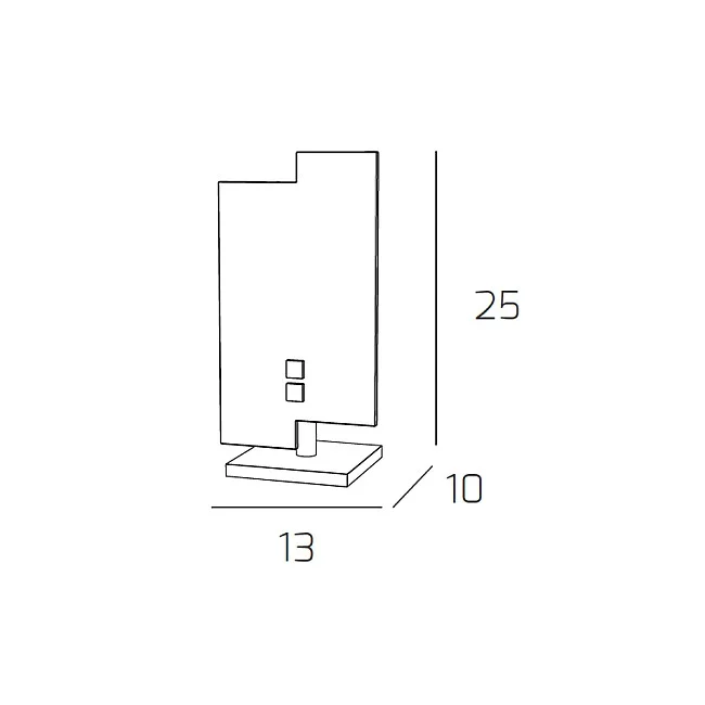 Top Light-Abatjour Moderno Tetris Color Metallo Cromo Vetro Bianco 1 Luce G9-1121_P-CR-8059917001688