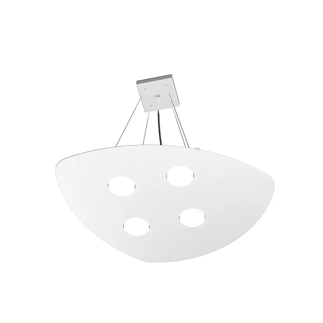 Top Light-Sospensione Moderna Shape Metallo Bianco 4 Luci Gx53-1143_S4-BI-8057094708505