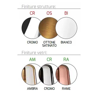 Sospensione Contemporanea Rett. Shaded Metallo Cromo Vetro Multicolor 3 Luci E27